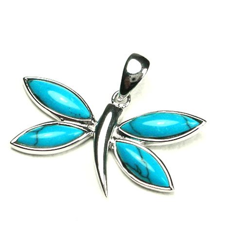 turquoise dragonfly pendant