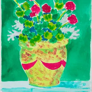 Fuchsia and Green